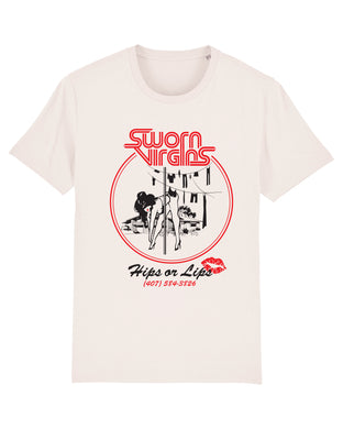 Sworn Virgins Hips or Lips Limited Edition T-Shirts designed by Daniel Lamont Jackson