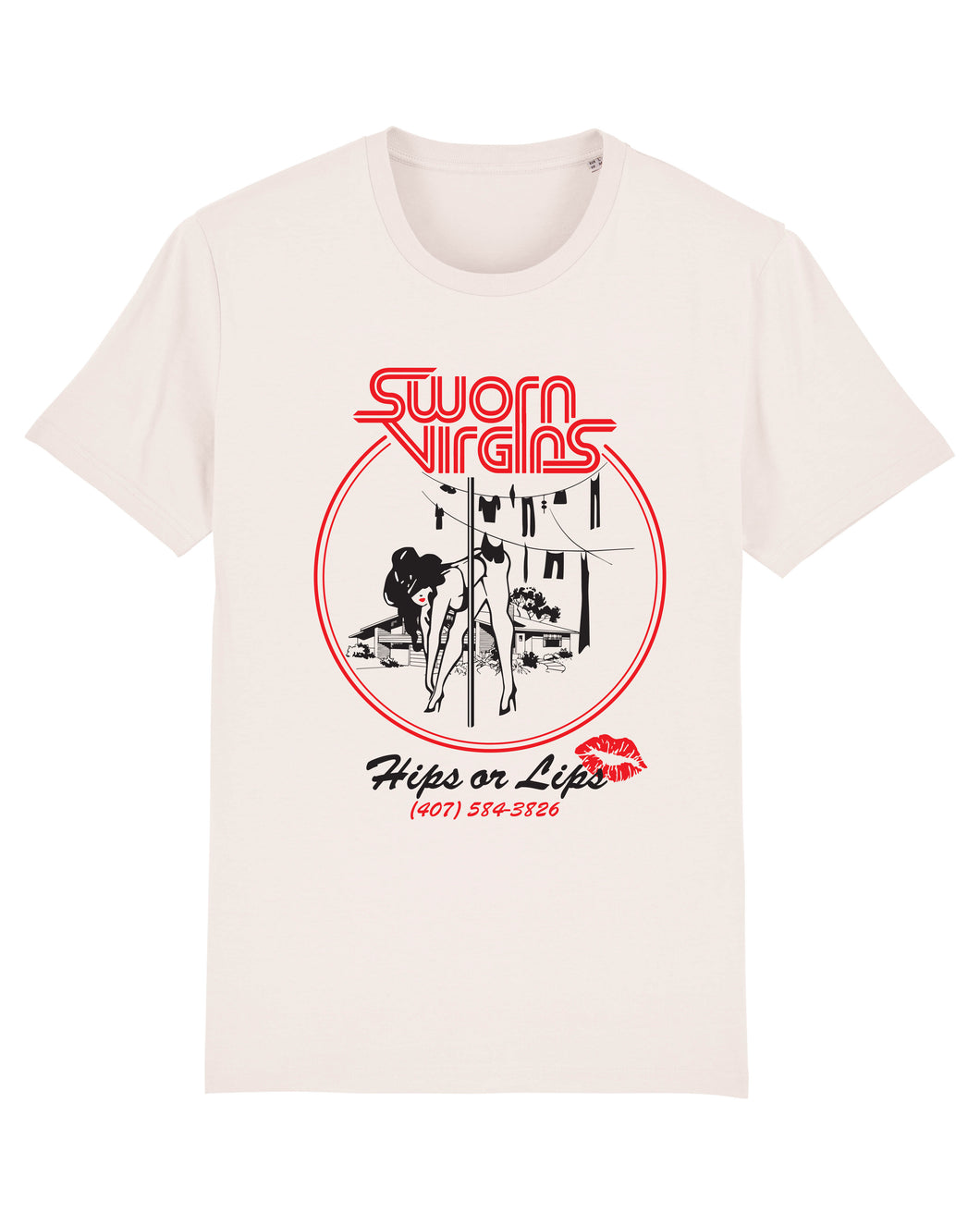 Sworn Virgins Hips or Lips Limited Edition T-Shirts designed by Daniel Lamont Jackson